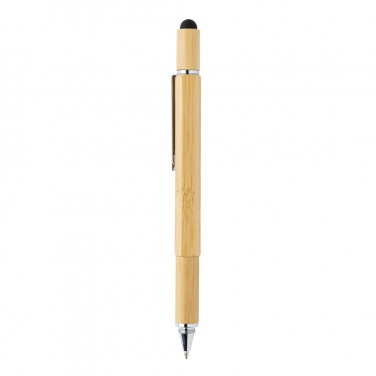 Logo trade promotional items picture of: Bamboo 5-in-1 toolpen