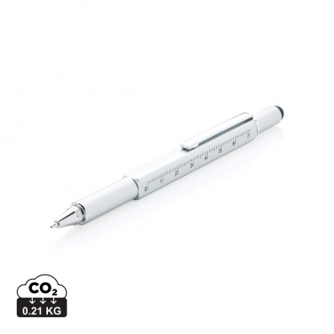 Logotrade promotional gift image of: 5-in-1 aluminium toolpen