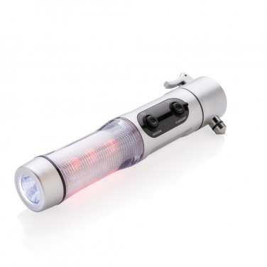 Logo trade promotional merchandise photo of: Emergency light with hammer