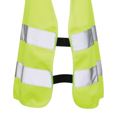 Logo trade advertising product photo of: GRS recycled PET high-visibility safety vest 7-12 years