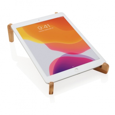 Logotrade promotional merchandise picture of: Bamboo portable laptop stand