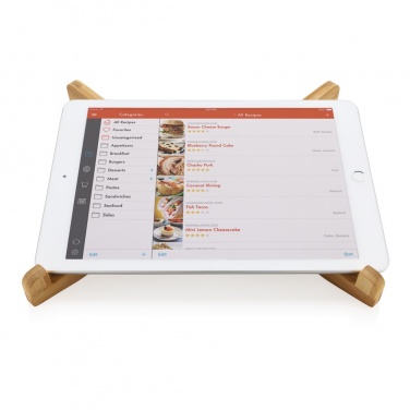 Logotrade corporate gift image of: Bamboo portable laptop stand