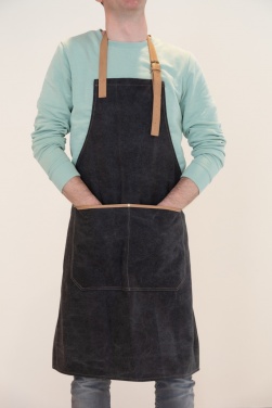 Logotrade promotional giveaway image of: Deluxe canvas chef apron