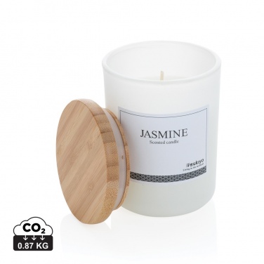 Logo trade promotional giveaways picture of: Ukiyo deluxe scented candle with bamboo lid