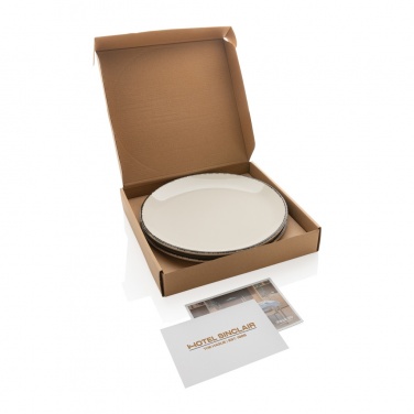 Logo trade business gift photo of: Ukiyo dinner plate set of 2