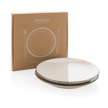Logo trade corporate gift photo of: Ukiyo dinner plate set of 2