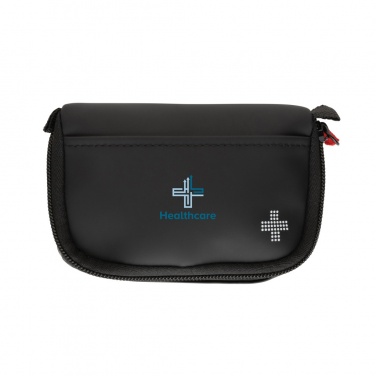 Logo trade promotional gifts image of: RCS recycled nubuck PU pouch first aid set mailable