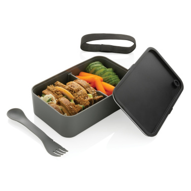 Logo trade promotional merchandise image of: GRS recycled PP lunch box with spork
