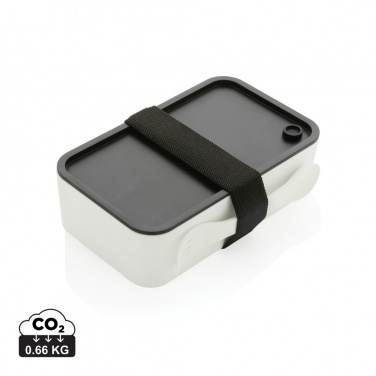 Logo trade promotional products image of: GRS recycled PP lunch box with spork