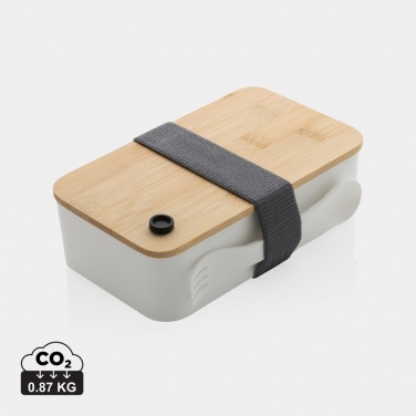 Logo trade promotional items image of: RCS RPP lunchbox with bamboo lid