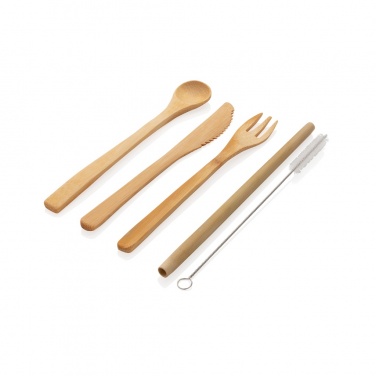 Logotrade promotional items photo of: Reusable bamboo travel cutlery set