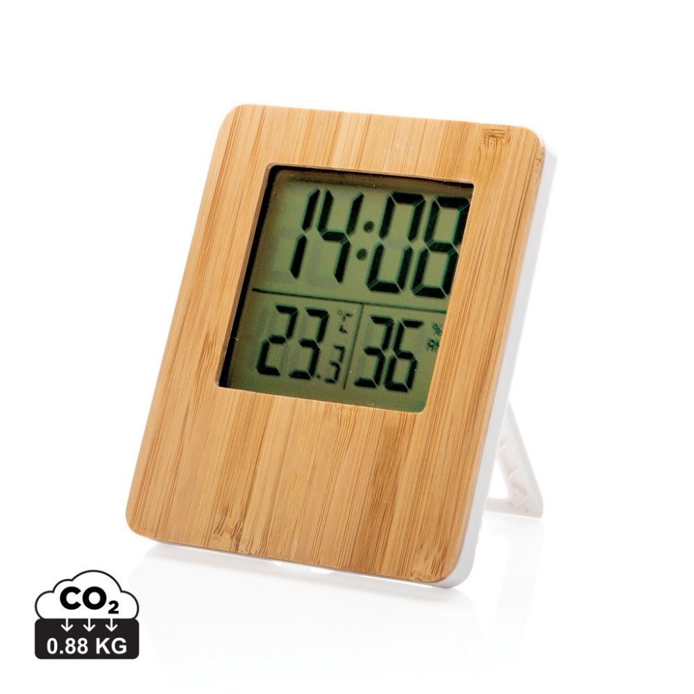 Logotrade promotional gifts photo of: Bamboo weather station