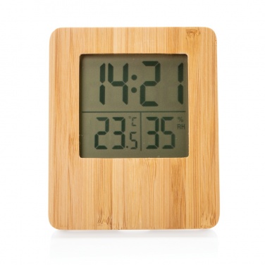 Logotrade promotional gift image of: Bamboo weather station