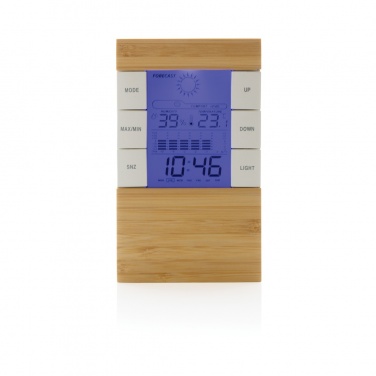 Logotrade promotional merchandise picture of: Utah RCS rplastic and bamboo weather station