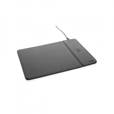 Logotrade promotional products photo of: Swiss Peak RCS recycled PU 10W wireless charging mousepad