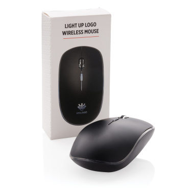 Logo trade promotional merchandise image of: Light up logo wireless mouse