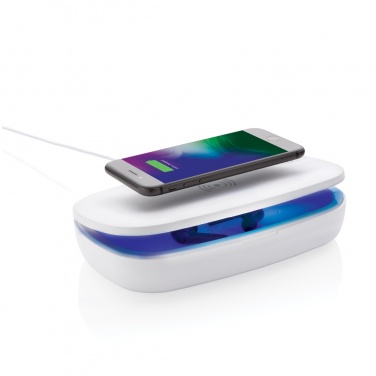 Logotrade promotional gift picture of: UV-C steriliser box with 5W wireless charger