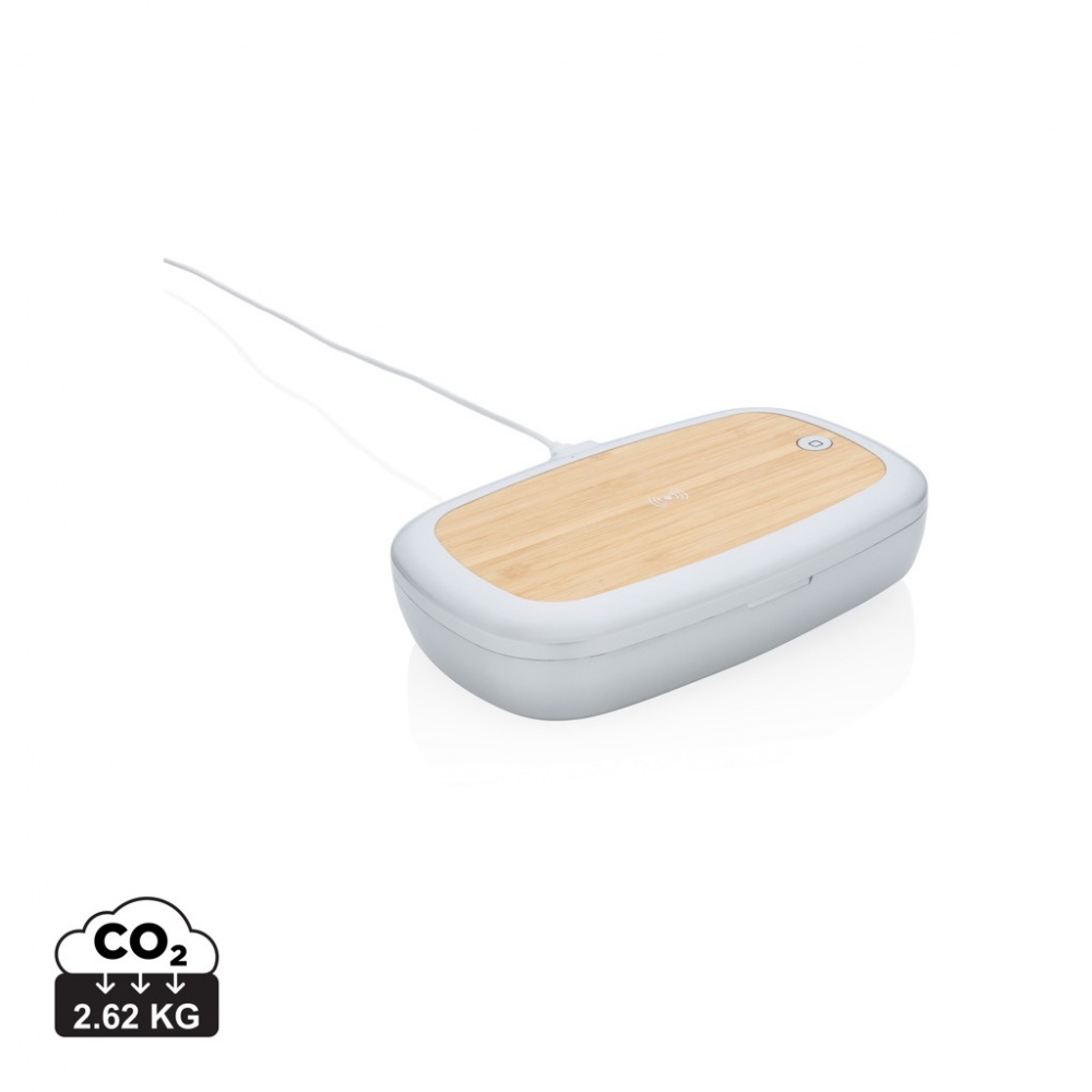 Logo trade promotional gifts picture of: Rena UV-C steriliser box with 5W wireless charger