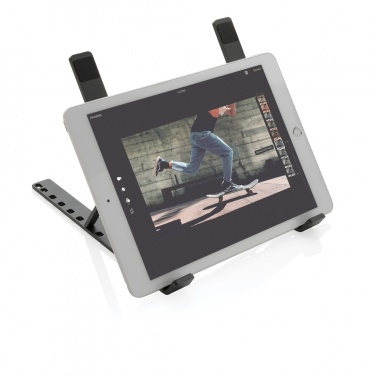 Logo trade advertising products image of: Terra RCS recycled aluminium universal laptop/tablet stand