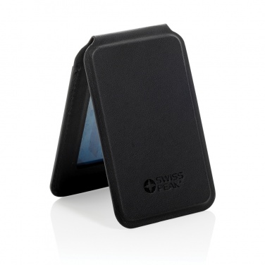 Logotrade promotional merchandise image of: Magstand RCS recycled PU magnetic phone wallet with stand