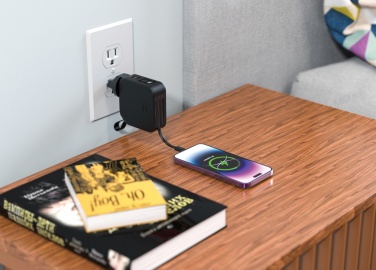 Logo trade promotional merchandise picture of: Urban Vitamin Saratoga 5 in 1 universal charger