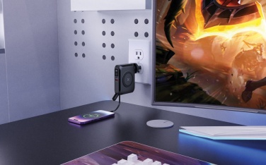 Logo trade promotional gift photo of: Urban Vitamin Oxnard 5 in 1 65W universal charger
