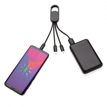 Logotrade business gift image of: 4-in-1 cable with carabiner clip