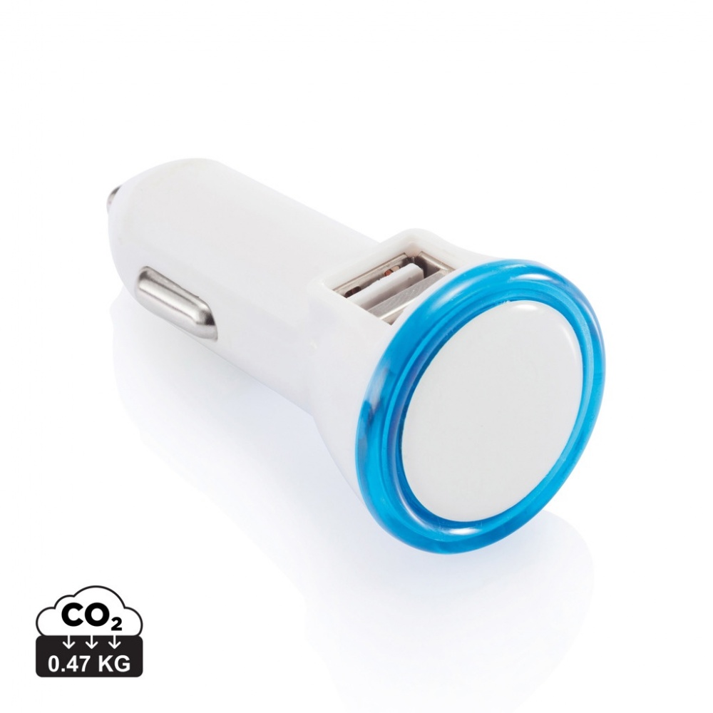 Logo trade promotional items image of: Powerful dual port car charger