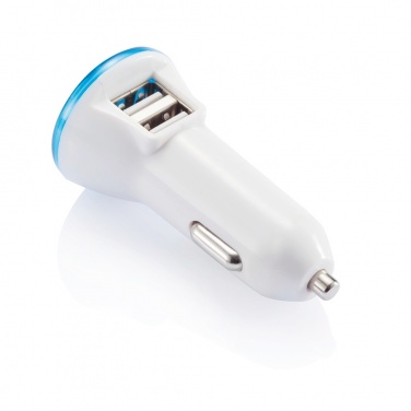Logo trade business gift photo of: Powerful dual port car charger
