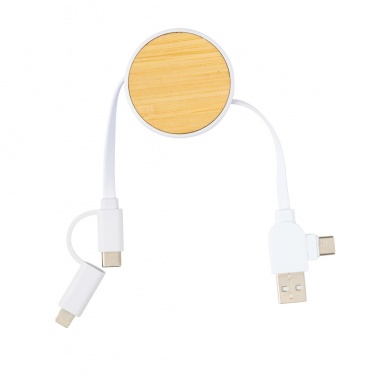 Logotrade business gifts photo of: RCS recycled plastic Ontario 6-in-1 retractable cable