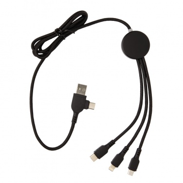 Logotrade promotional gifts photo of: Light up logo 6-in-1 cable
