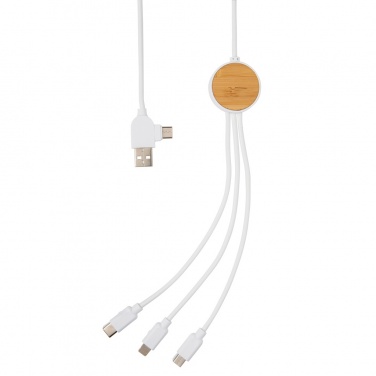 Logotrade promotional merchandise picture of: RCS recycled plastic Ontario 6-in-1 cable