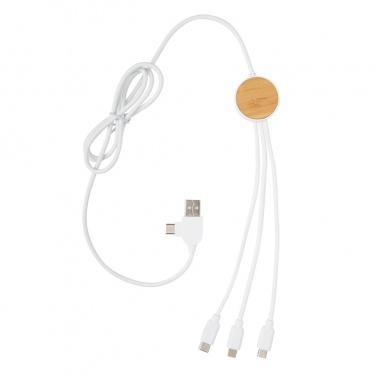 Logotrade business gift image of: RCS recycled plastic Ontario 6-in-1 cable
