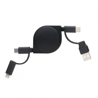 Logotrade corporate gift image of: RCS standard recycled plastic and TPE 6-in-1 cable