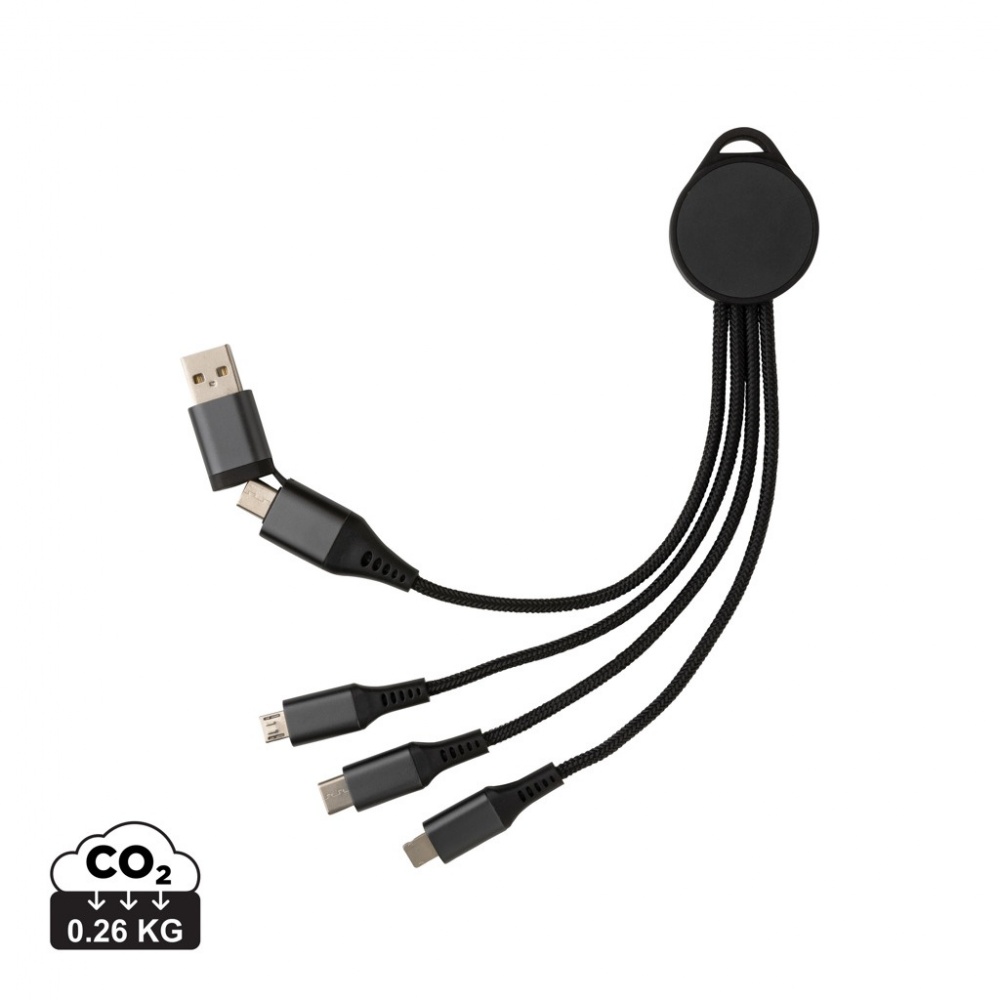Logotrade advertising product image of: Terra RCS recycled aluminium 6-in-1 charging cable