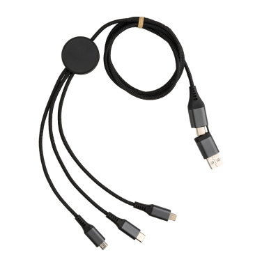 Logotrade promotional merchandise picture of: Terra RCS recycled aluminium 120cm 6-in-1 cable