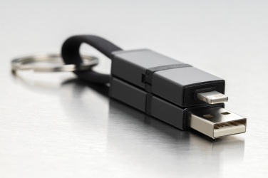 Logotrade promotional item image of: Terra recycled aluminum 4 in 1 60W fast charging cable