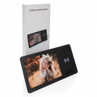 Logo trade promotional products image of: 5W Wireless charger and photo frame