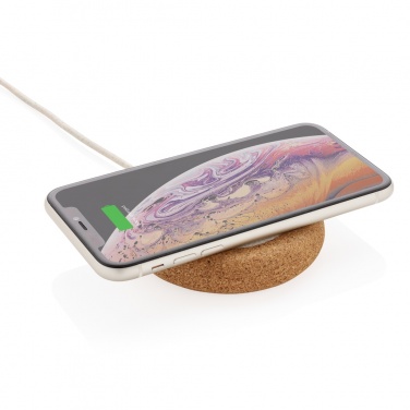 Logotrade promotional giveaways photo of: Cork and Wheat 5W wireless charger