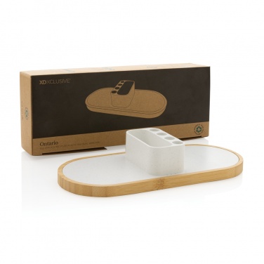 Logo trade promotional items picture of: Ontario RCS rplastic 10W dual wireless