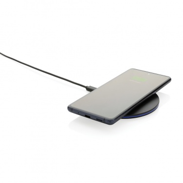 Logotrade promotional merchandise photo of: RCS recycled plastic 15W Wireless fast charger