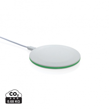 Logotrade corporate gift image of: RCS recycled plastic 15W Wireless fast charger