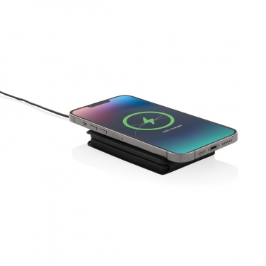Logotrade corporate gift image of: Swiss Peak RCS rPU 15W  3-in-1 magnetic wireless charger