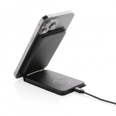 Logotrade promotional gift picture of: Swiss Peak RCS rPU 15W  3-in-1 magnetic wireless charger