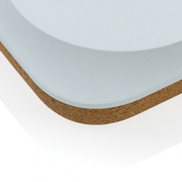 Logo trade promotional merchandise image of: Oregon RCS recycled plastic and cork 10W wireless