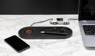Logo trade promotional giveaways picture of: Encore 10W wireless charging valet tray