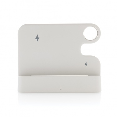 Logotrade promotional items photo of: Joltz RCS recycled plastic dual 15W charger with iWatch slot