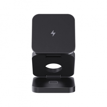 Logotrade promotional merchandise picture of: Terra RCS recycled aluminum foldable 3 in 1 15W charger
