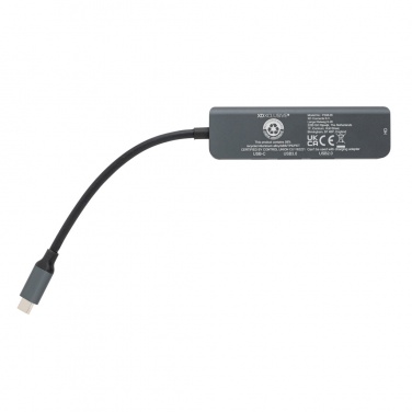 Logotrade promotional merchandise photo of: Terra RCS recycled aluminum hub with HDMI input