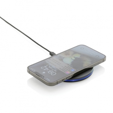 Logo trade promotional giveaways picture of: Terra RCS recycled aluminium 10W wireless charger